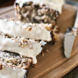 Caramel Frosted Zucchini Bread
