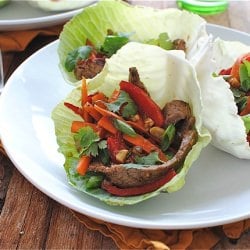 Beef Stir-Fry Cabbage Cups