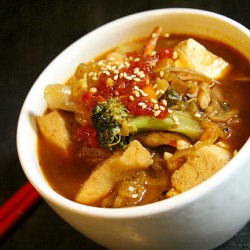 Spicy kimchee soup
