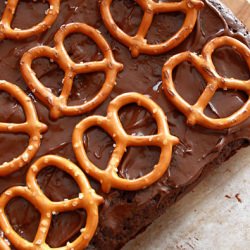 Nutella Pretzel Brownies