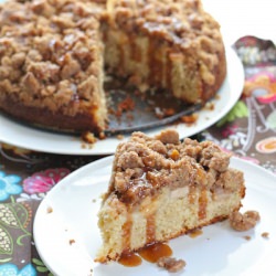 Apple and Caramel Coffee Cake