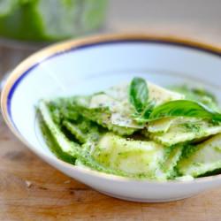 Basil & Vegetable Pesto with Pasta