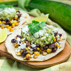 Caramelized Corn & Black Bean Tacos