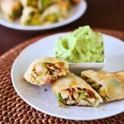 Chicken Club Egg Rolls
