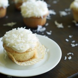 Lime-filled Coconut Cupcakes