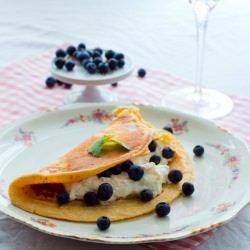 Omelette with ricotta cheese
