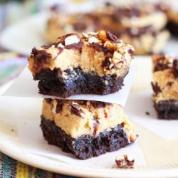 PB Pretzel Brownies