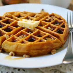 Pumpkin Yeasted Waffles
