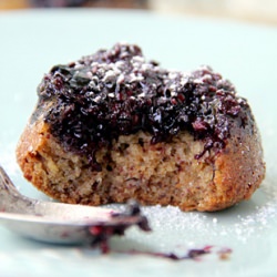Upside Down Berry Cakes