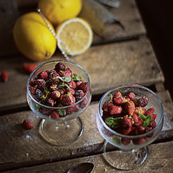 Wild Strawberries, Mint and Lemon