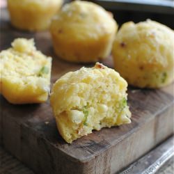 Corn Muffins with Bacon and Cheese