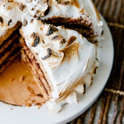 Inside-Out S’mores Cake