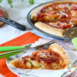Chorizo and Vegetable Pizza
