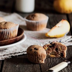Brown Butter Pear Muffins