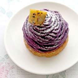 Purple Sweet Potato Mont Blanc