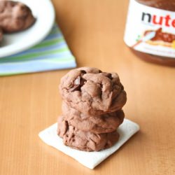 Soft Nutella Chocolate Cookies