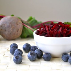 Blueberry Beet Pancakes