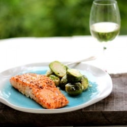 Salmon + Brussels Sprouts