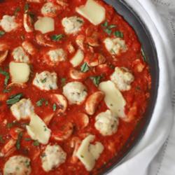 basil chicken meatballs