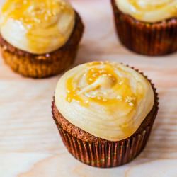Salted Caramel Apple Cupcakes