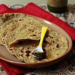 Basil Pesto Parathas (Indian Bread)