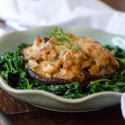Chicken Marsala Stuffed Portobellos