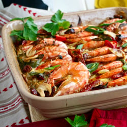 Baked Spicy Prawns