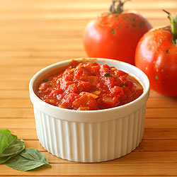 Quick and Fresh Basil Tomato Sauce