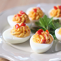 Pimento Cheese Deviled Eggs