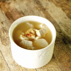 Miso Soup with Daikon and Sesame