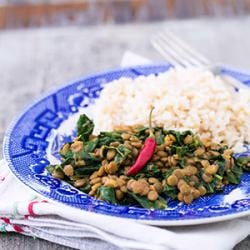 Quick Coconut-Curry Lentils