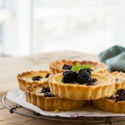 Blackberry Custard Tarts