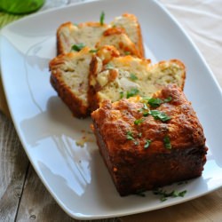 Savory Cake with Salami and Feta