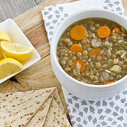 Middle Eastern Lentil & Rice Soup