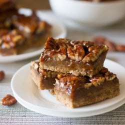 Salted Maple Pecan Pie Bars