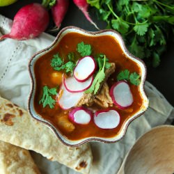 Pozole Rojo & Homemade Tortillas