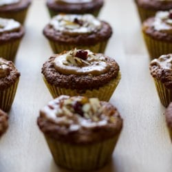 Cherry Lemon Almond Meal Muffins