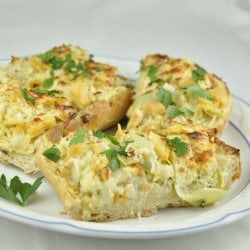 Cheesy Artichoke French Bread Pizza