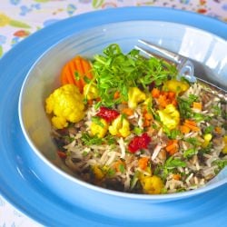 Rice, lentils and veggies