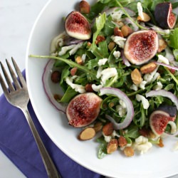 Smoky Arugula and Fig Salad