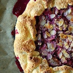 Plum Galette with Almonds