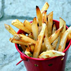 Baked Garlic Beer Fries