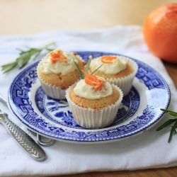 Clementine & rosemary mini muffins