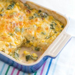 Corn and Poblano Casserole