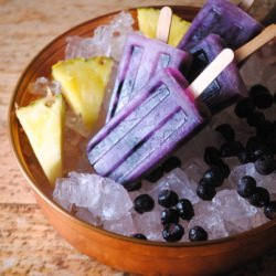 Pineapple Blueberry Pops