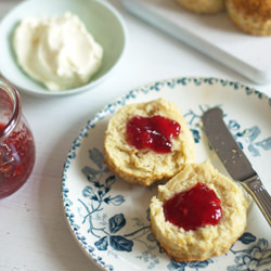 Scones with Strawberry Jam