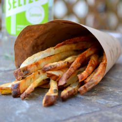 Baked French Fries with Garlic Oil
