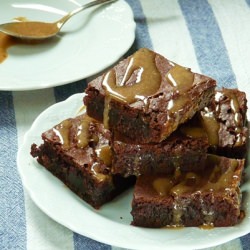Coffee Caramel Brownies