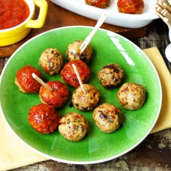 Baked Chicken Meatballs