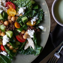 Kale Salad with Mint Dressing